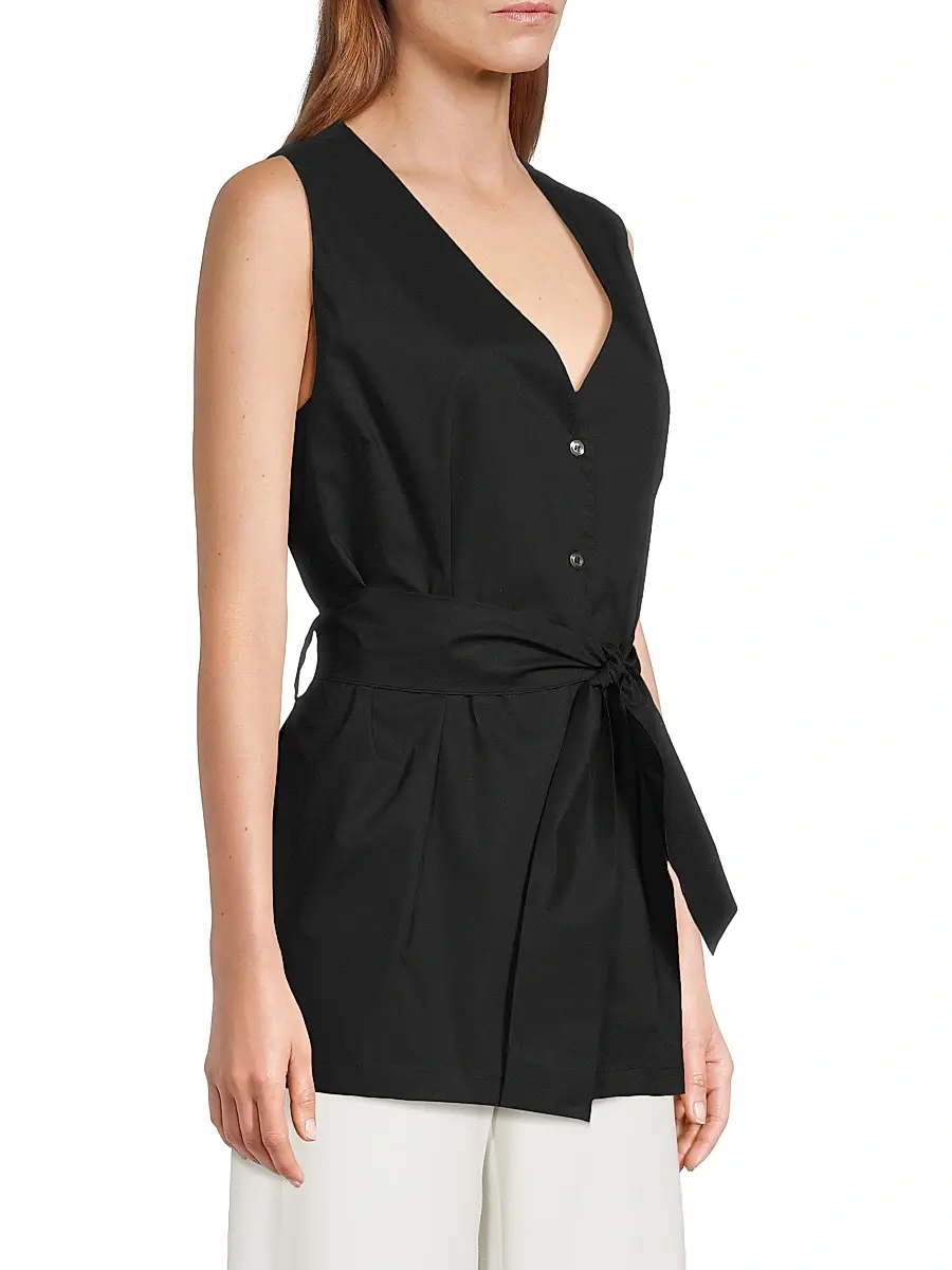 Harshman Women's Reya Belted Sleeveless Top | Thumbnail 4 Harshman Women's Reya Belted Sleeveless Top | Thumbnail 4