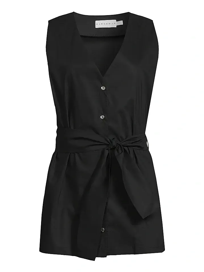 Harshman Women's Reya Belted Sleeveless Top