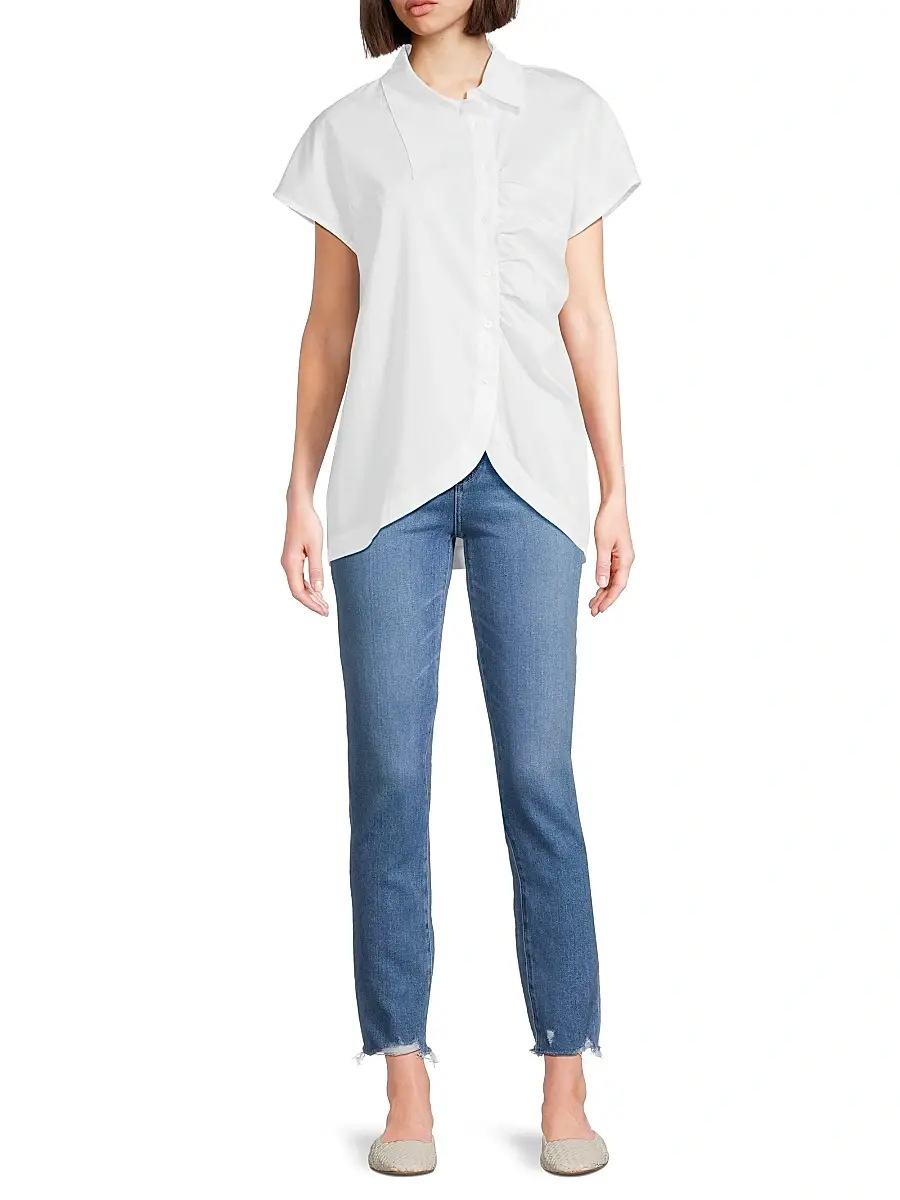 Harshman Women's Lily Gathered Shirt | Thumbnail 2 Harshman Women's Lily Gathered Shirt | Thumbnail 2