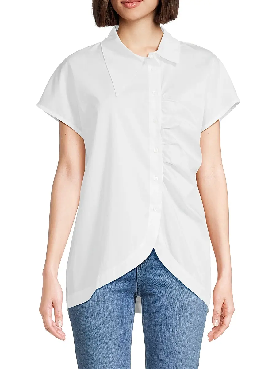 Harshman Women's Lily Gathered Shirt | Thumbnail 3 Harshman Women's Lily Gathered Shirt | Thumbnail 3