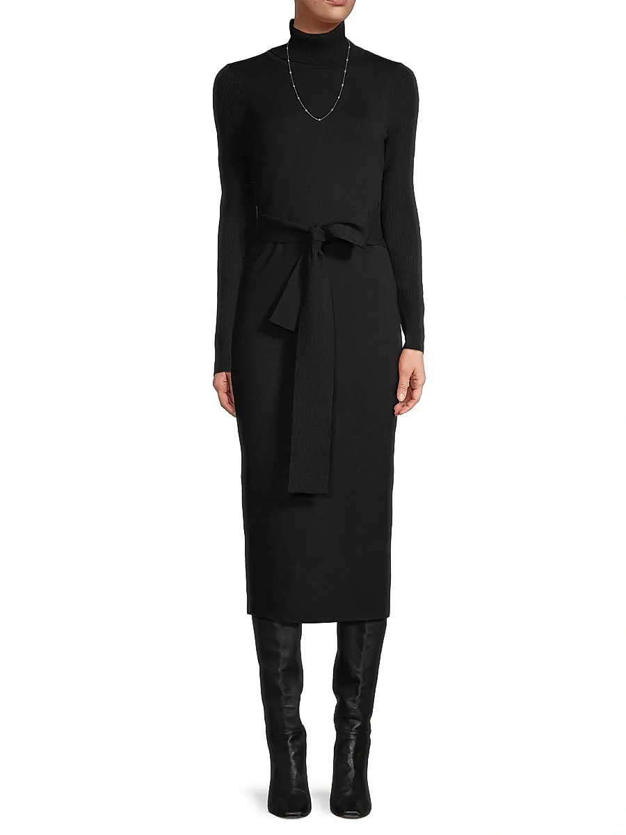 Toccin Women's Piper Turtleneck Rib-Knit Midi-Dress | Thumbnail 2 Toccin Women's Piper Turtleneck Rib-Knit Midi-Dress | Thumbnail 2