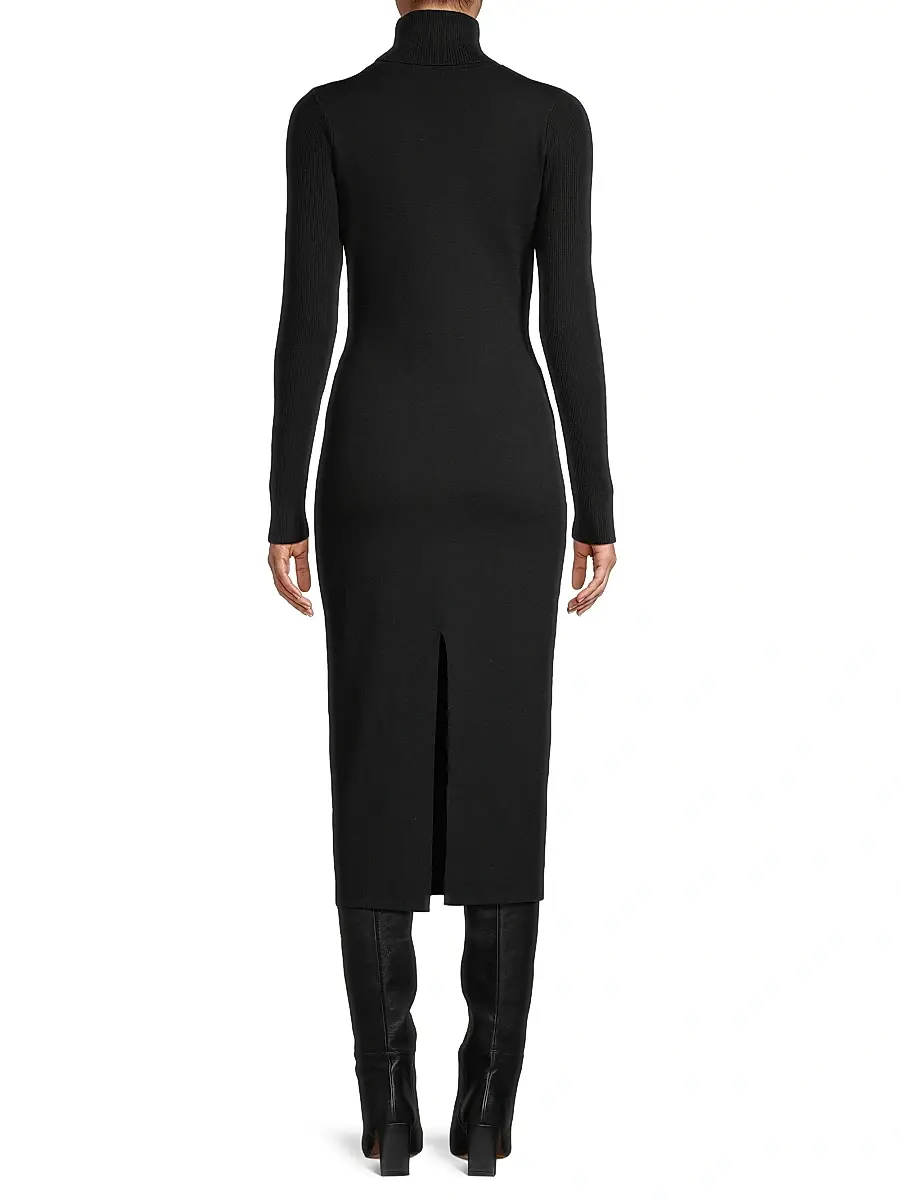 Toccin Women's Piper Turtleneck Rib-Knit Midi-Dress | Thumbnail 5 Toccin Women's Piper Turtleneck Rib-Knit Midi-Dress | Thumbnail 5