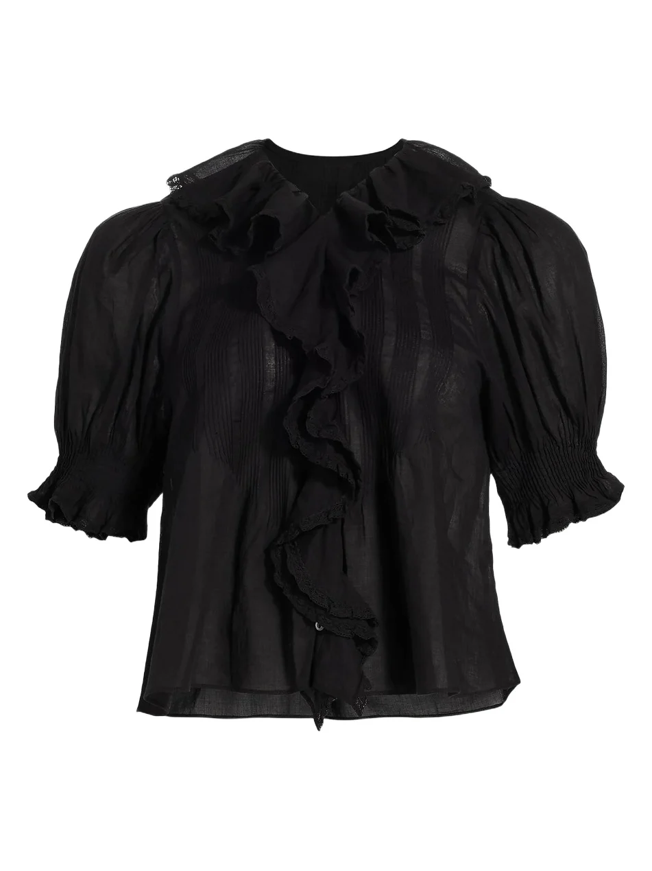 Women's Henri Ruffled Top