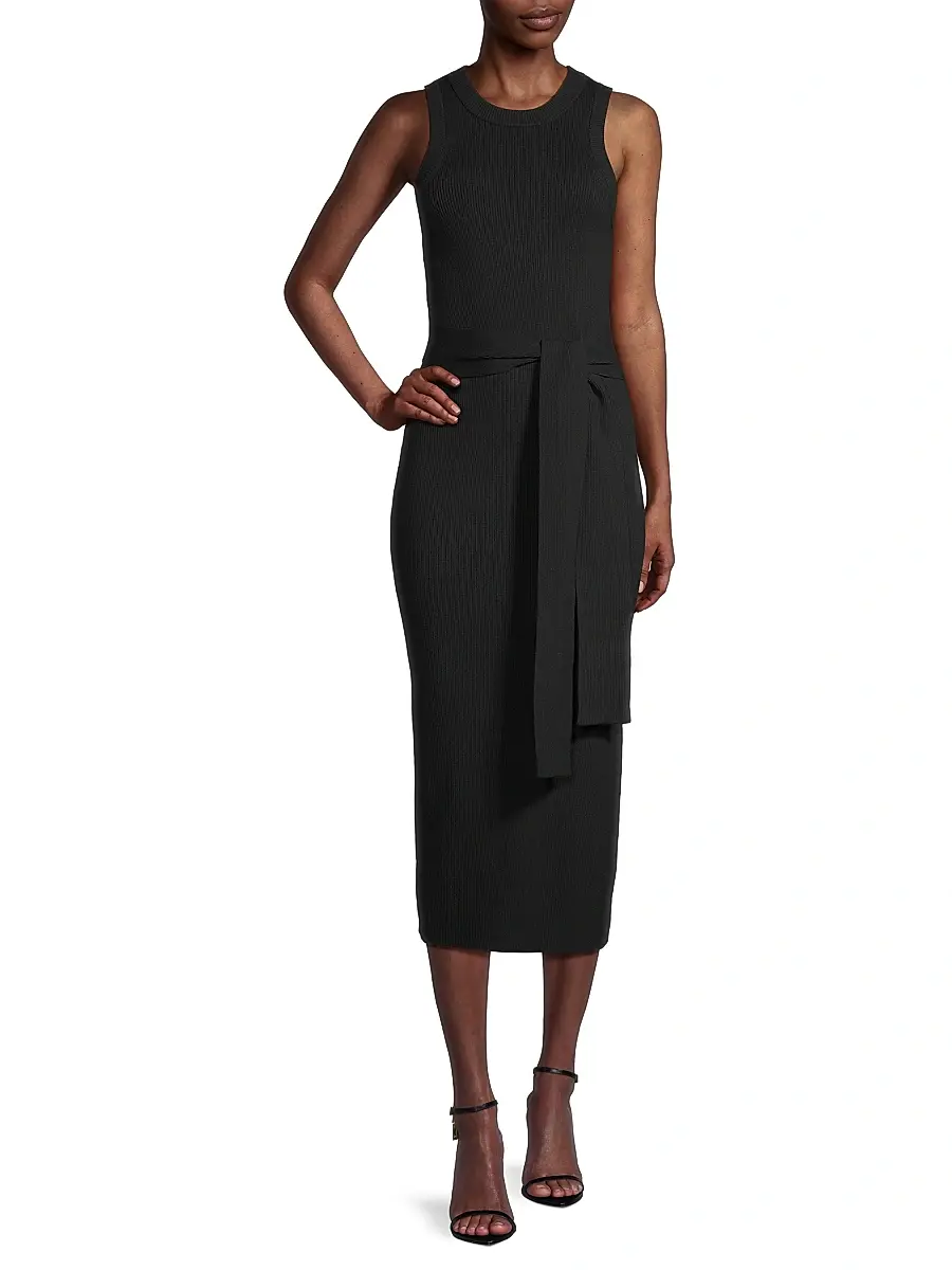 Toccin Women's Logan Rib-Knit Sleeveless Midi-Dress | Thumbnail 2 Toccin Women's Logan Rib-Knit Sleeveless Midi-Dress | Thumbnail 2