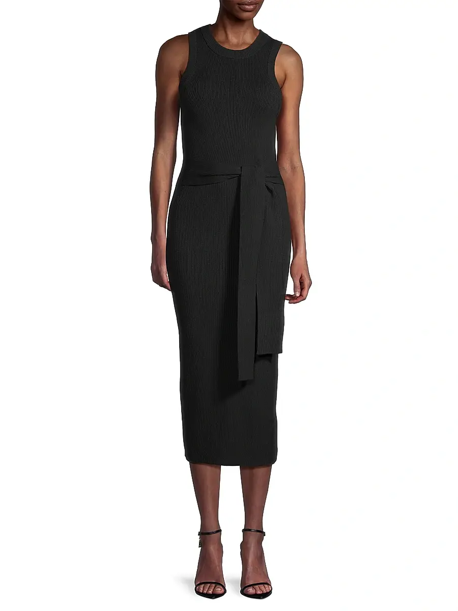 Toccin Women's Logan Rib-Knit Sleeveless Midi-Dress | Thumbnail 3 Toccin Women's Logan Rib-Knit Sleeveless Midi-Dress | Thumbnail 3