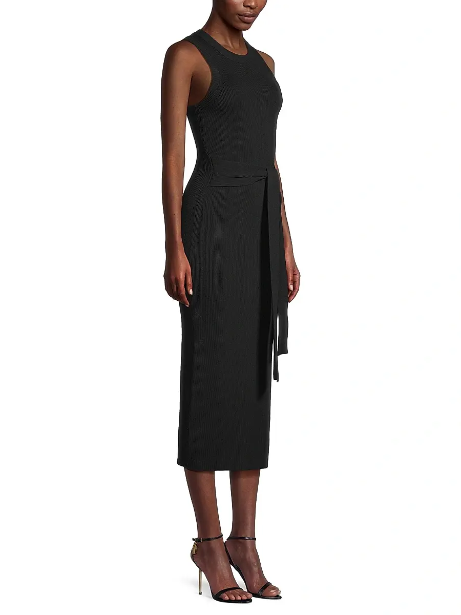Toccin Women's Logan Rib-Knit Sleeveless Midi-Dress | Thumbnail 4 Toccin Women's Logan Rib-Knit Sleeveless Midi-Dress | Thumbnail 4