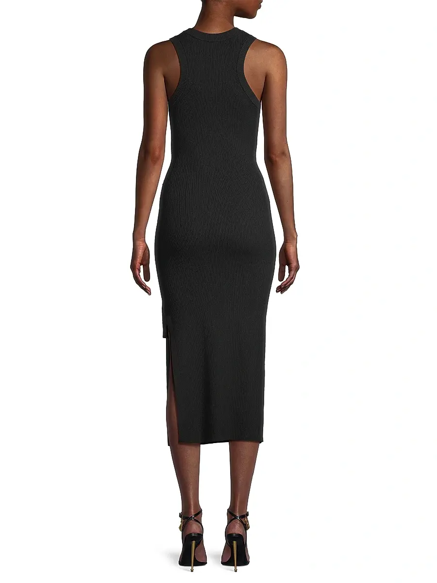 Toccin Women's Logan Rib-Knit Sleeveless Midi-Dress | Thumbnail 5 Toccin Women's Logan Rib-Knit Sleeveless Midi-Dress | Thumbnail 5