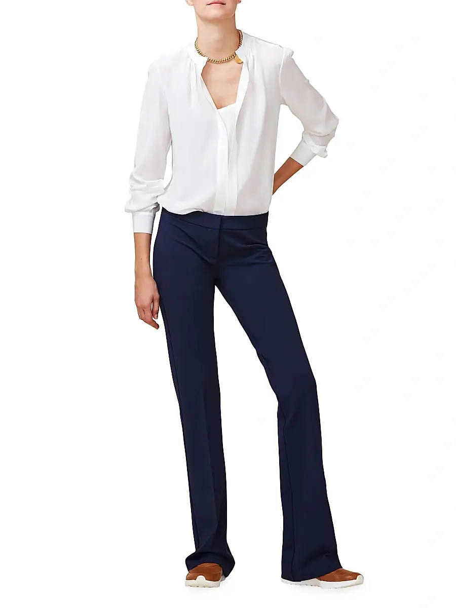 CALLAS MILANO Women's Olympia Long Sleeve Silk Top | Thumbnail 2 CALLAS MILANO Women's Olympia Long Sleeve Silk Top | Thumbnail 2