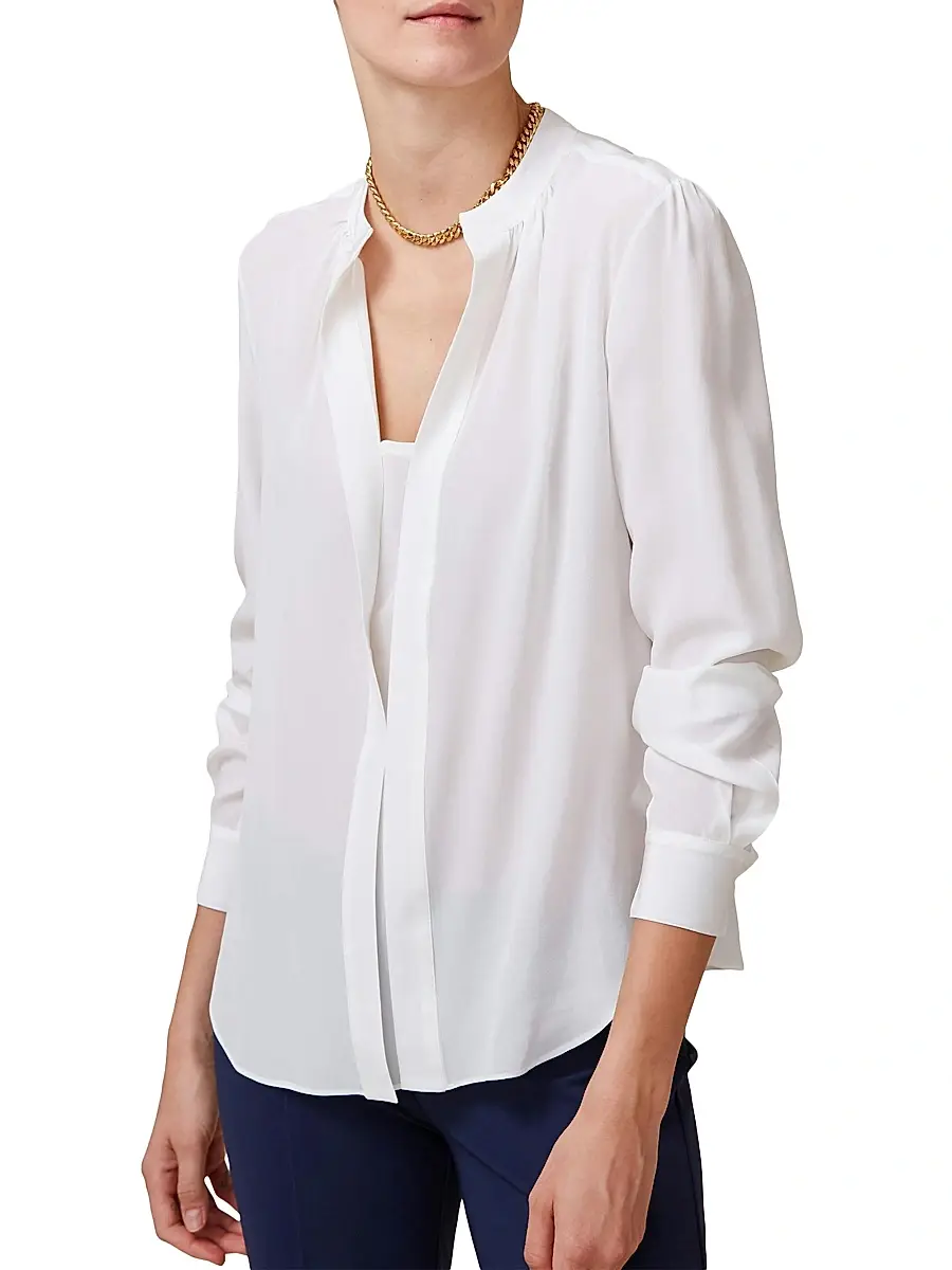 CALLAS MILANO Women's Olympia Long Sleeve Silk Top | Thumbnail 3 CALLAS MILANO Women's Olympia Long Sleeve Silk Top | Thumbnail 3