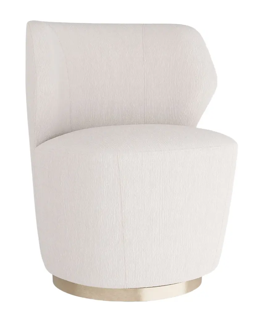 Arteriors Poppy Velvet Swivel Chair