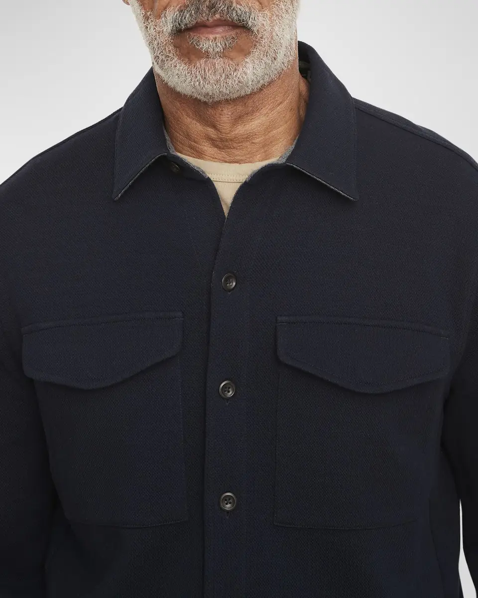 Vince Men's Solid 4-Pocket Shirt Jacket | Thumbnail 3 Vince Men's Solid 4-Pocket Shirt Jacket | Thumbnail 3