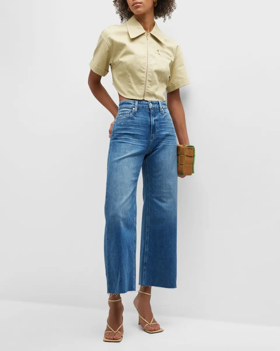PAIGE Anessa Wide-Leg Cropped Jeans | Thumbnail 2 PAIGE Anessa Wide-Leg Cropped Jeans | Thumbnail 2