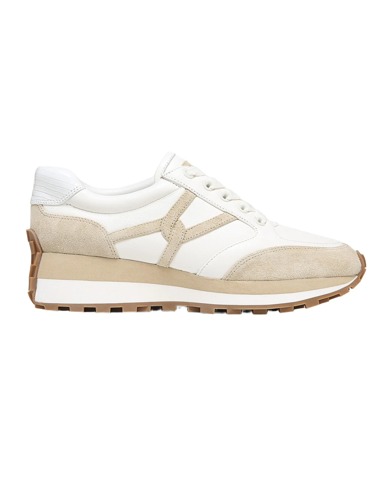 Veronica Beard Valentina Mixed Leather Retro Sneakers