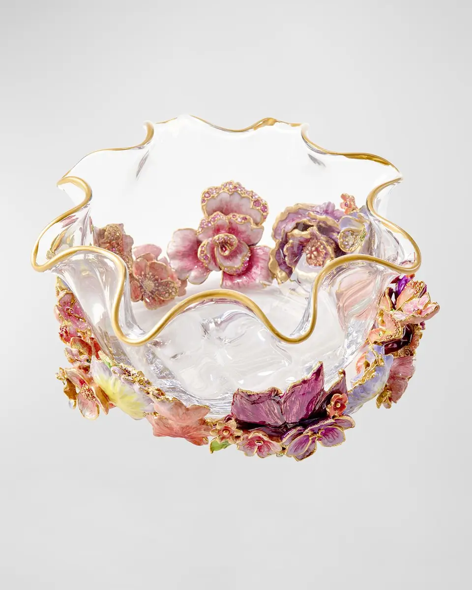 Jay Strongwater Small Bouquet Ruffle Flower Bowl | Thumbnail 2 Jay Strongwater Small Bouquet Ruffle Flower Bowl | Thumbnail 2
