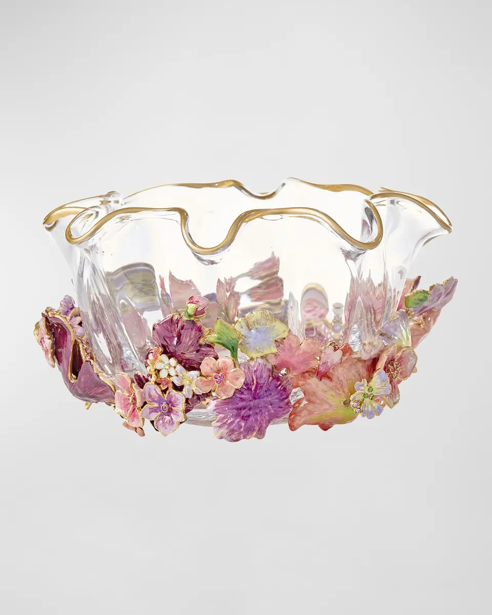 Jay Strongwater Small Bouquet Ruffle Flower Bowl | Thumbnail 3 Jay Strongwater Small Bouquet Ruffle Flower Bowl | Thumbnail 3