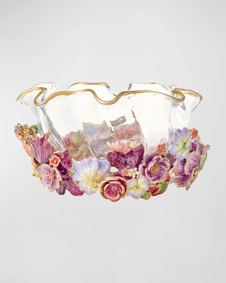 Jay Strongwater Small Bouquet Ruffle Flower Bowl | Thumbnail 4 Jay Strongwater Small Bouquet Ruffle Flower Bowl | Thumbnail 4