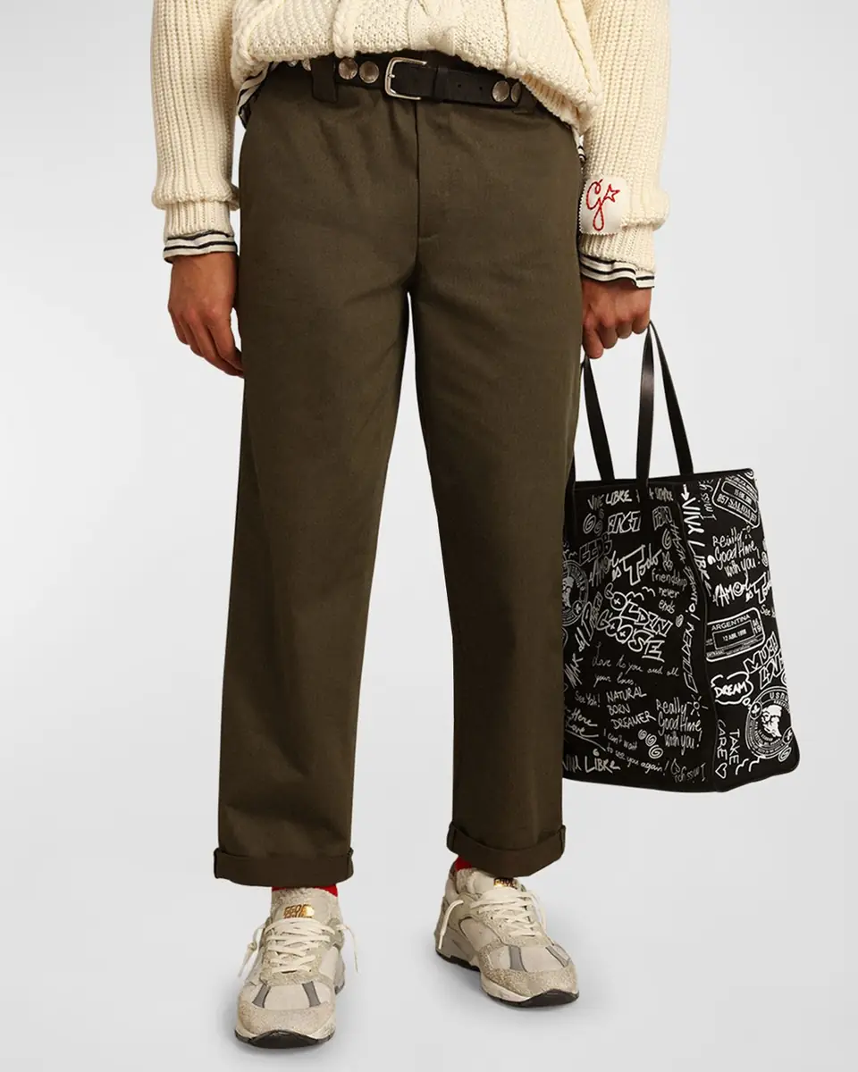 Golden Goose Men's Comfort Cotton Chino Skate Pants | Thumbnail 4 Golden Goose Men's Comfort Cotton Chino Skate Pants | Thumbnail 4