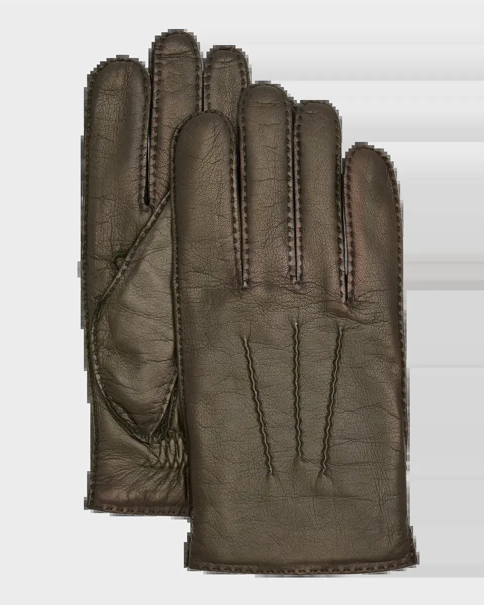 Agnelle Men's Patina Leather Gloves | Thumbnail 2 Agnelle Men's Patina Leather Gloves | Thumbnail 2