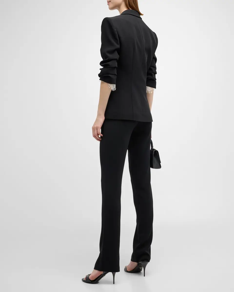 Cinq à Sept Kerry Slim Straight-Leg Crepe Pants | Thumbnail 4