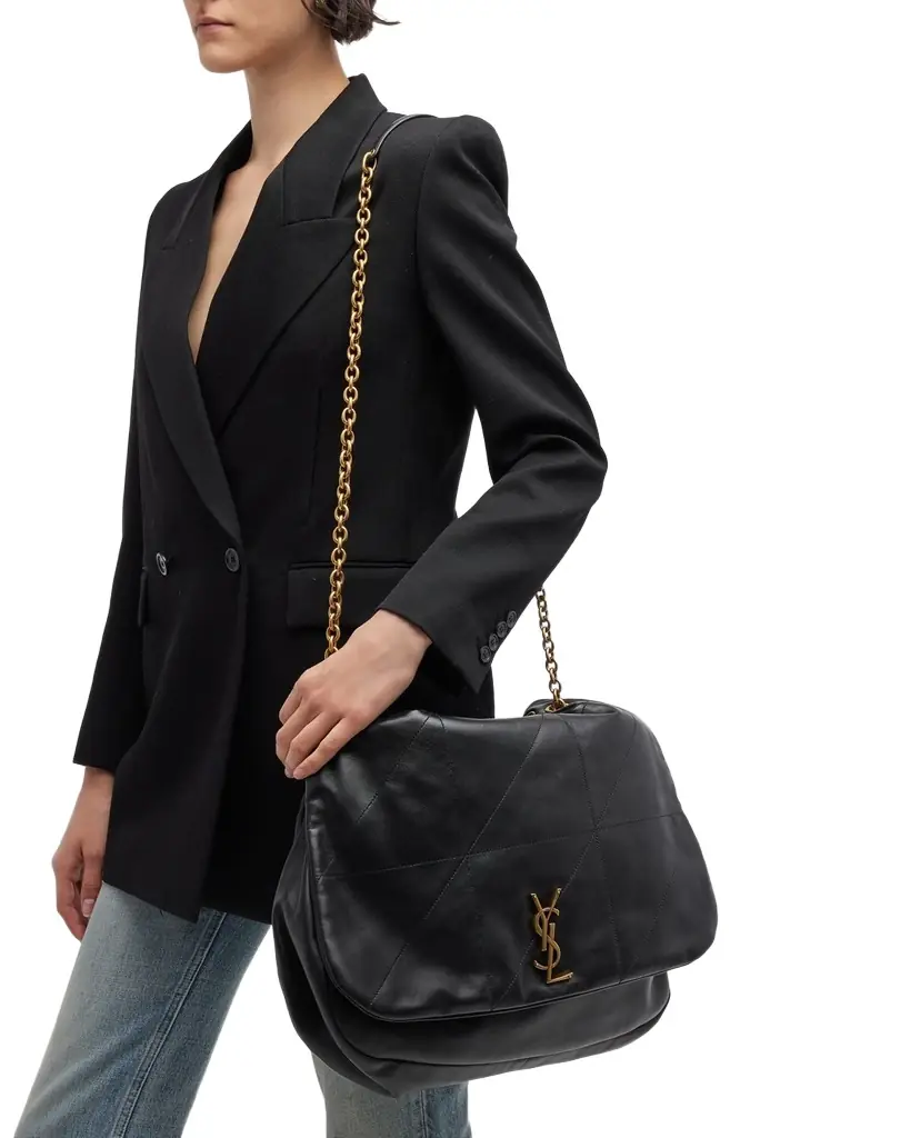 Saint Laurent Jamie 4.3 Maxi YSL Shoulder Bag in Smooth Leather | Image 1 Saint Laurent Jamie 4.3 Maxi YSL Shoulder Bag in Smooth Leather | Image 1