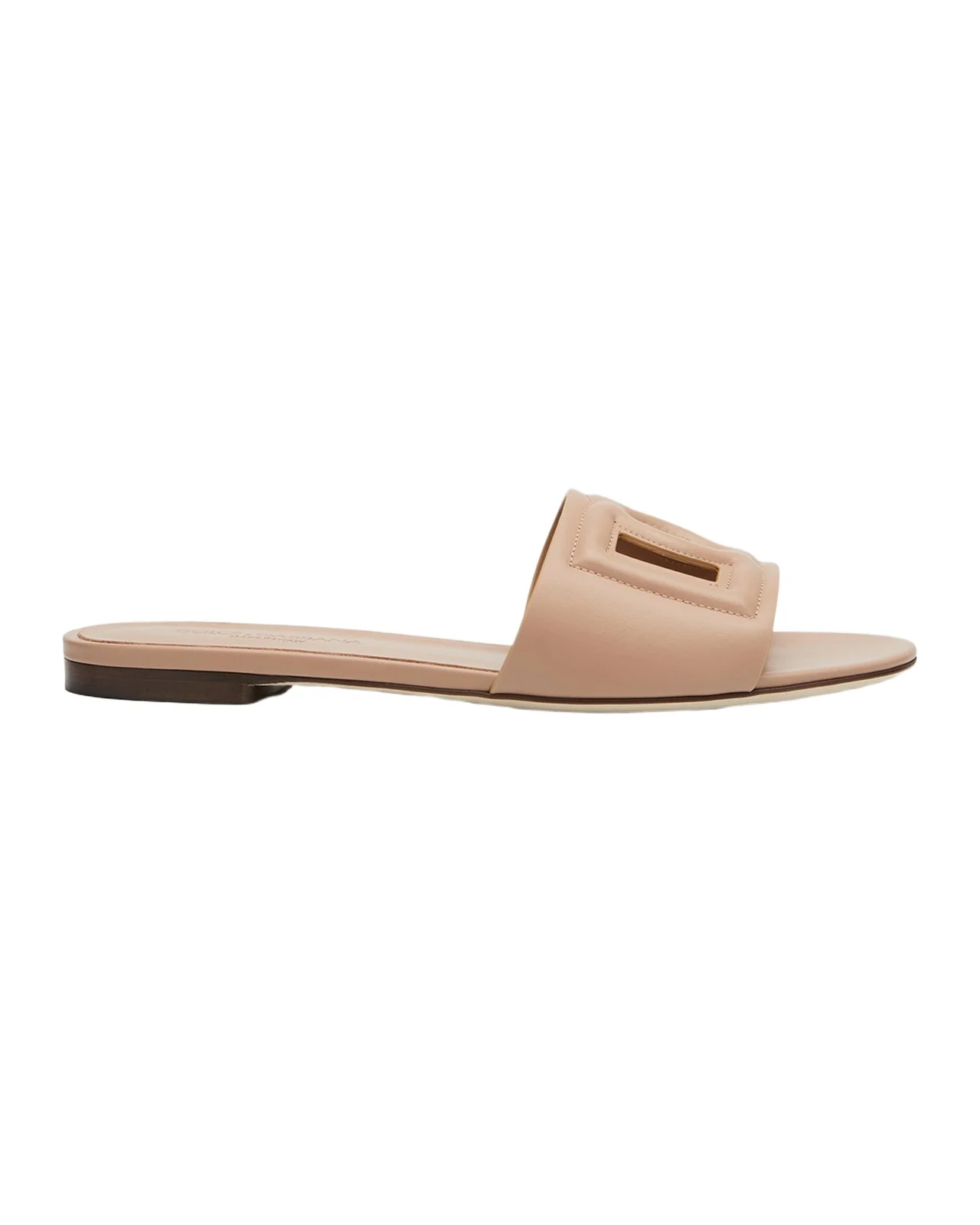 Dolce & Gabbana Cutout DG Flat Slide Sandals