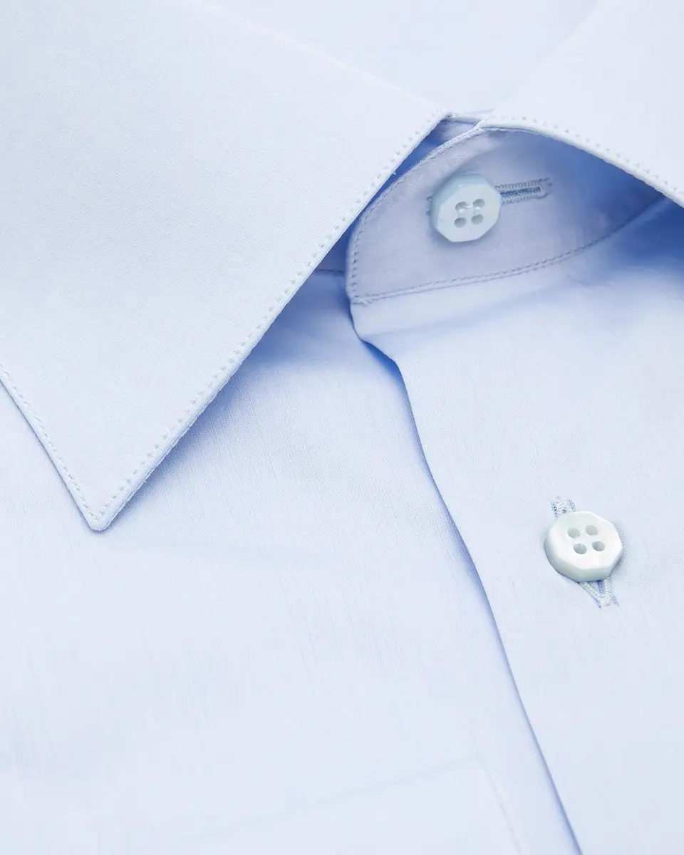 Stefano Ricci Men's Solid Barrel-Cuff Dress Shirt | Thumbnail 2 Stefano Ricci Men's Solid Barrel-Cuff Dress Shirt | Thumbnail 2