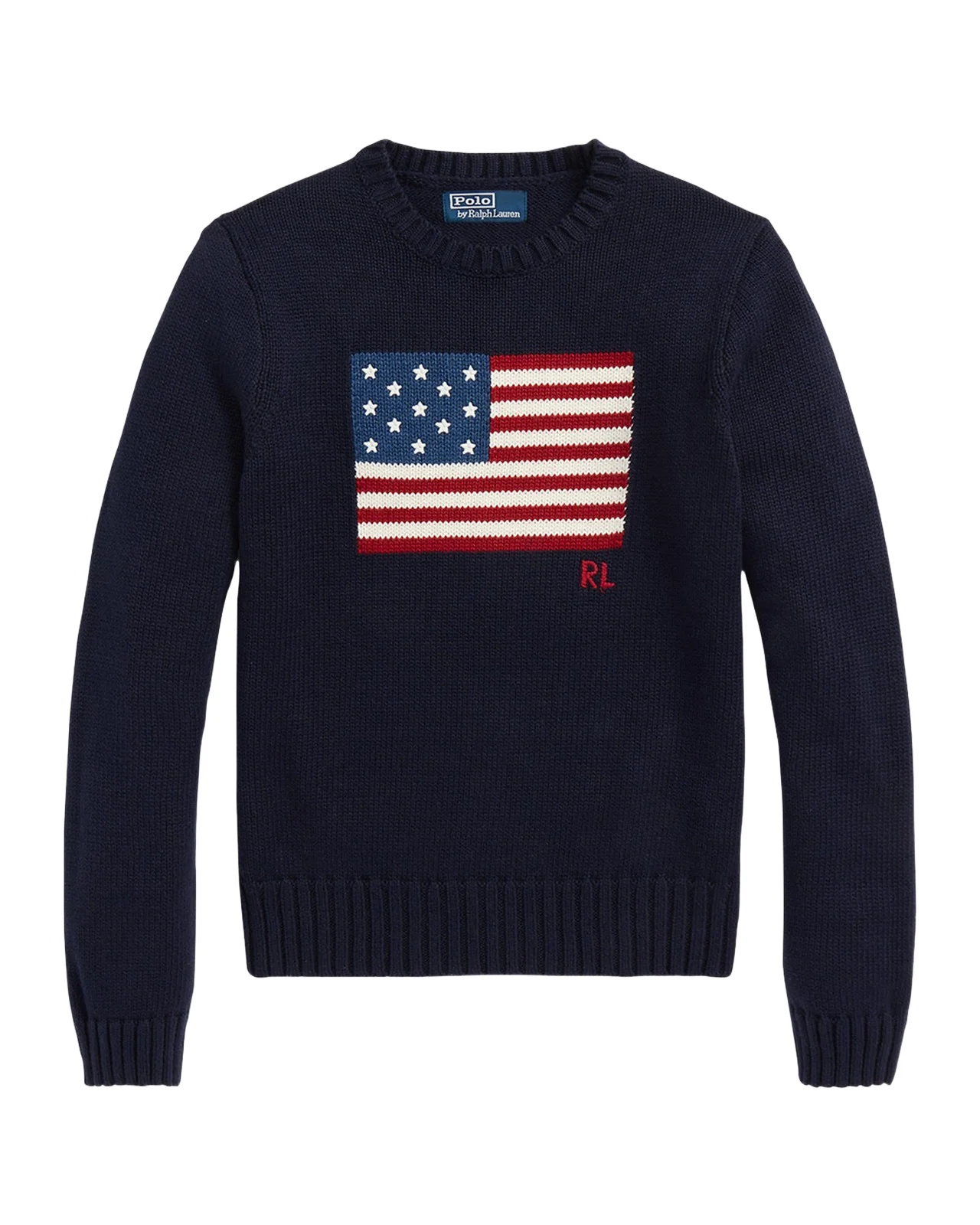 Flag Cotton Crewneck Sweater Flag Cotton Crewneck Sweater