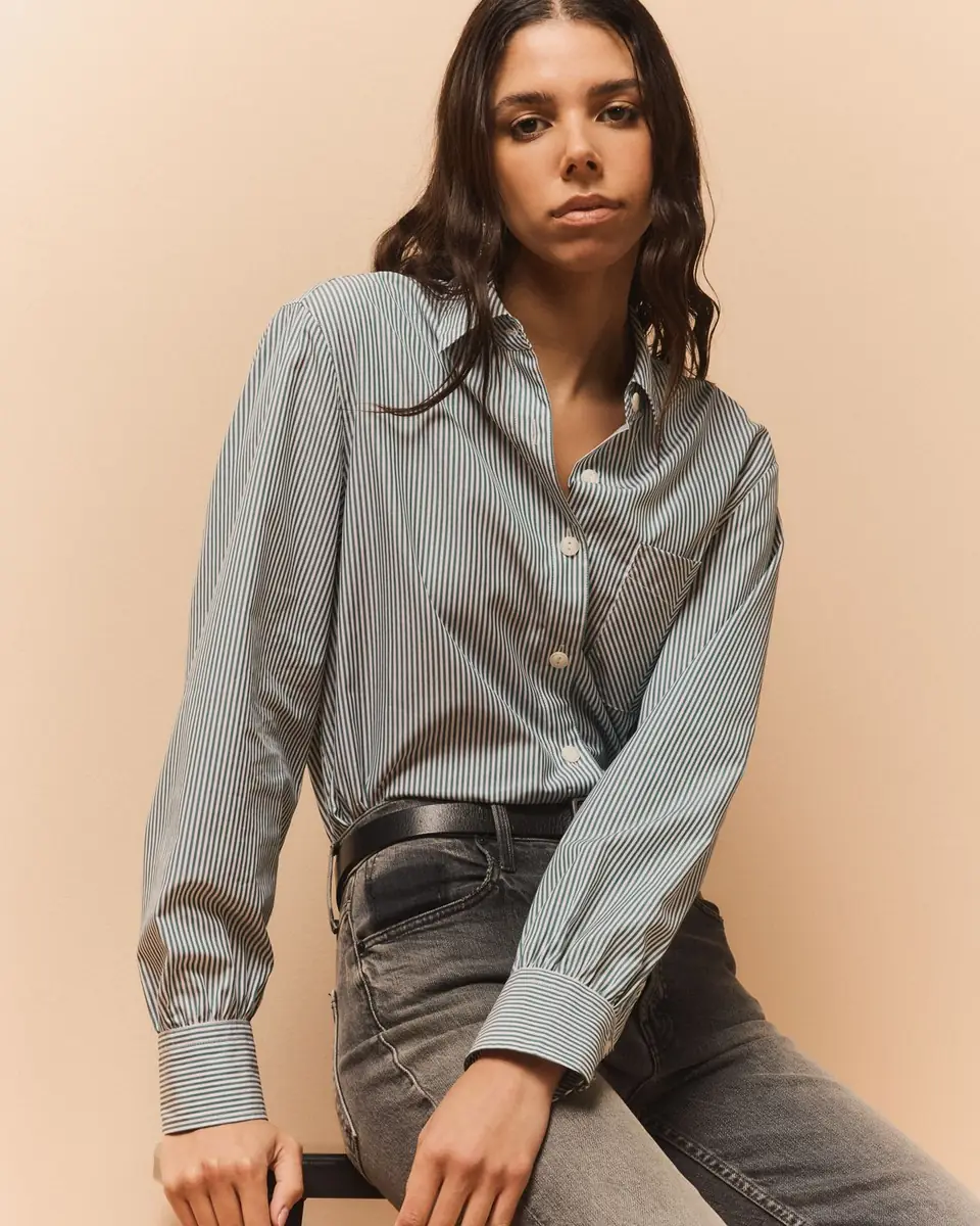 Rag & Bone Maxine Striped Button-Front Shirt | Thumbnail 4 Rag & Bone Maxine Striped Button-Front Shirt | Thumbnail 4