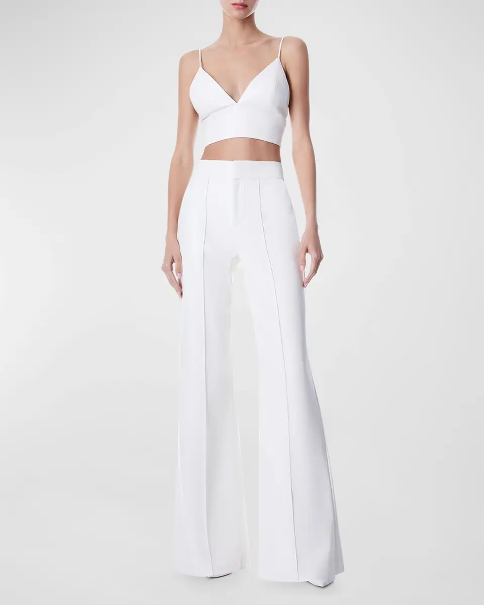 Alice + Olivia Dylan Vegan Leather Wide-Leg Pants | Thumbnail 3 Alice + Olivia Dylan Vegan Leather Wide-Leg Pants | Thumbnail 3