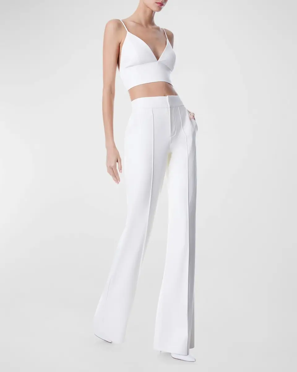 Alice + Olivia Dylan Vegan Leather Wide-Leg Pants | Thumbnail 8 Alice + Olivia Dylan Vegan Leather Wide-Leg Pants | Thumbnail 8