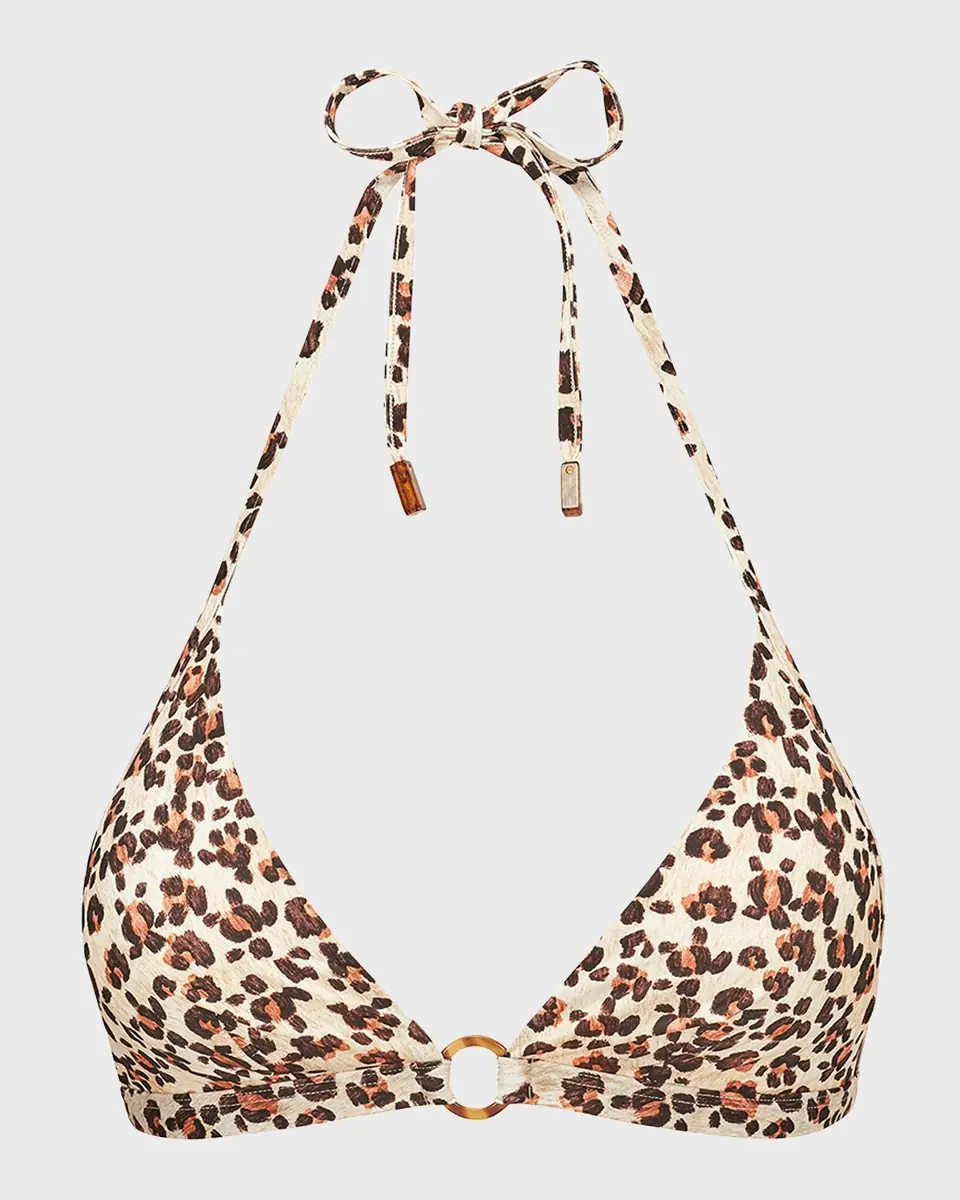 Vilebrequin Turtles Leopard Jersey Bikini Top | Thumbnail 2 Vilebrequin Turtles Leopard Jersey Bikini Top | Thumbnail 2