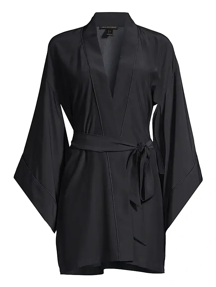 Women's Silk Kimono-Inspired Robe