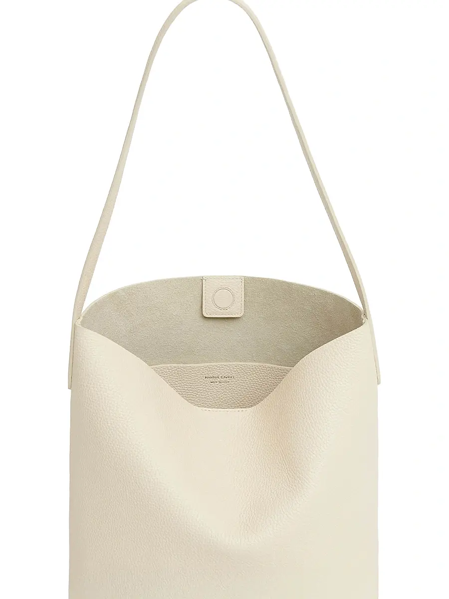 MANSUR GAVRIEL Women's Everyday Cabas Pebbled-Leather Bag | Thumbnail 4