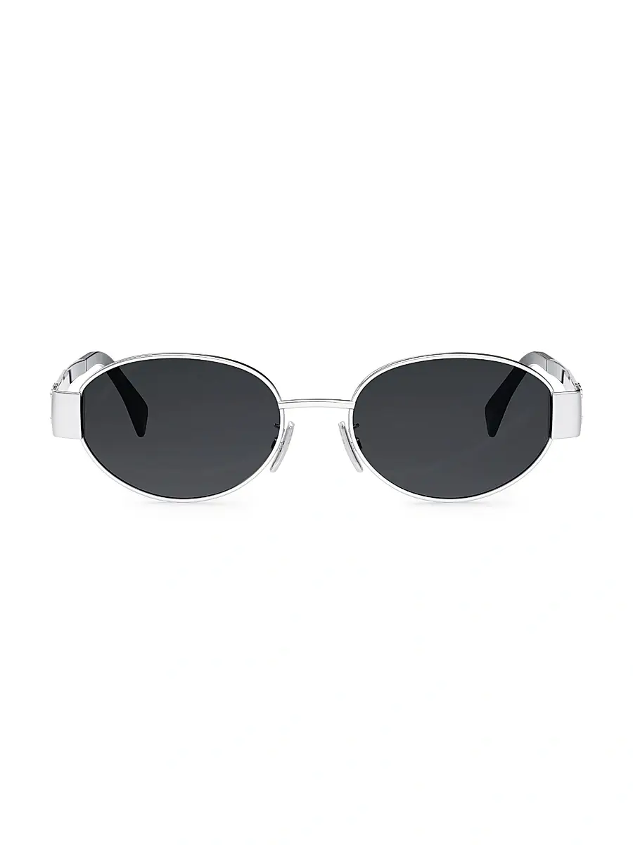 Celine Men's Triomphe 54MM Oval Sunglasses | Image 1 Celine Men's Triomphe 54MM Oval Sunglasses | Image 1