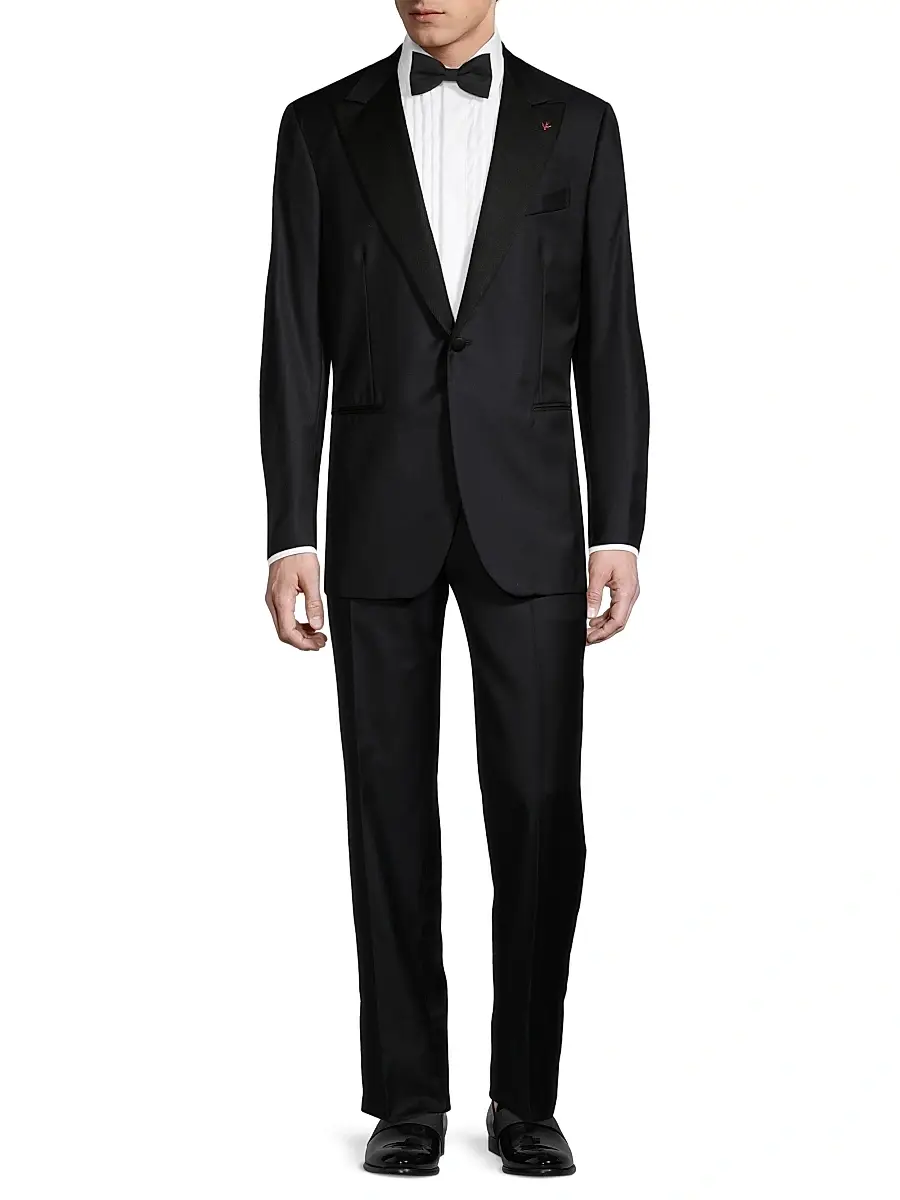 Isaia Men's Sanita Two-Button Wool Tuxedo | Thumbnail 2