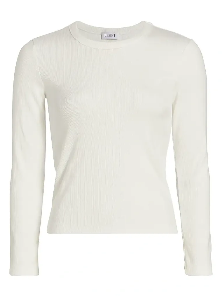 LESET Women's Kelly Long-Sleeve Slim-Fit T-Shirt