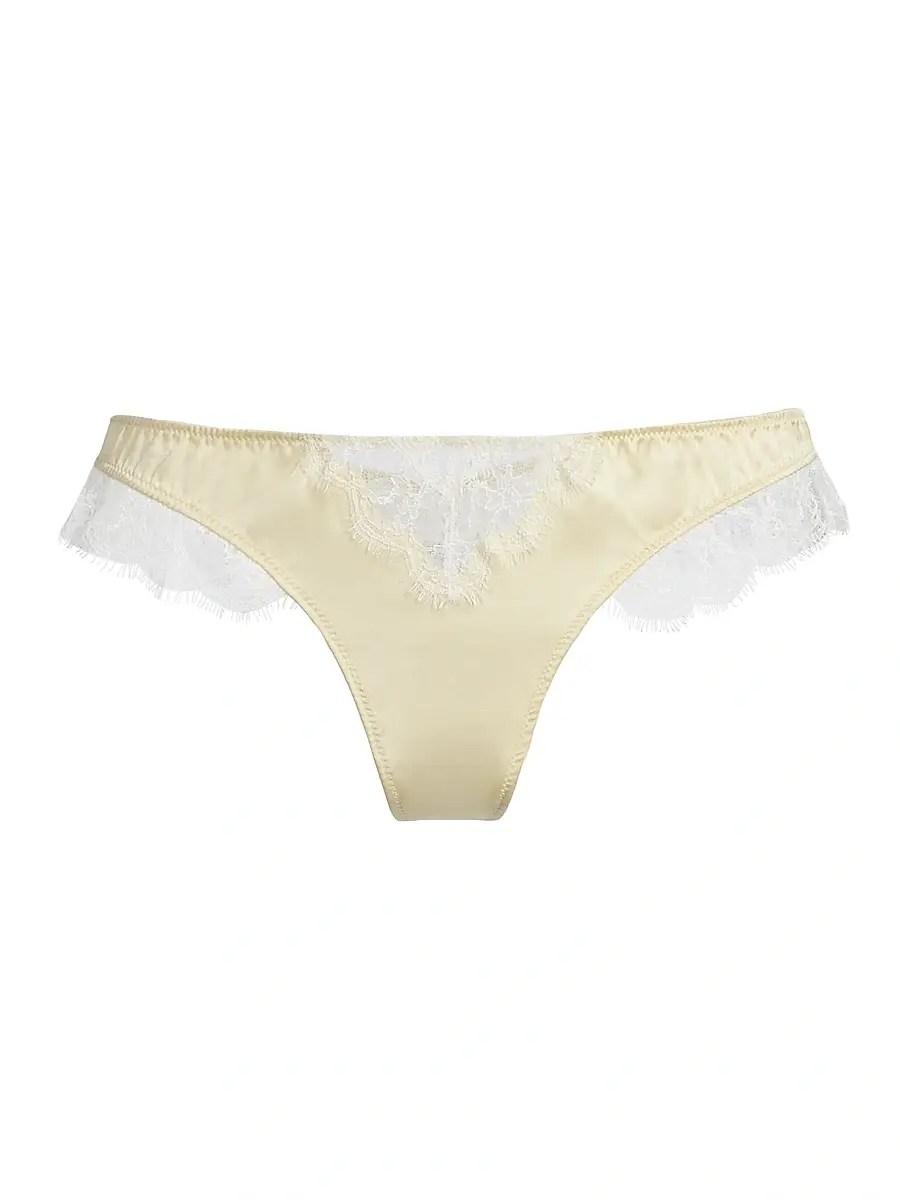 Kiki de Montparnasse Women's Lace Inset Thong