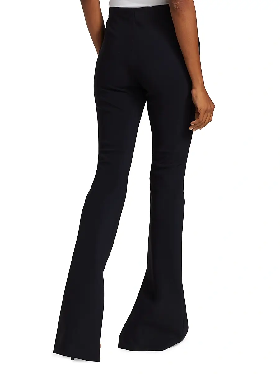 Adam Lippes Women's Eva Bonded Neoprene Flared Pants | Thumbnail 5 Adam Lippes Women's Eva Bonded Neoprene Flared Pants | Thumbnail 5