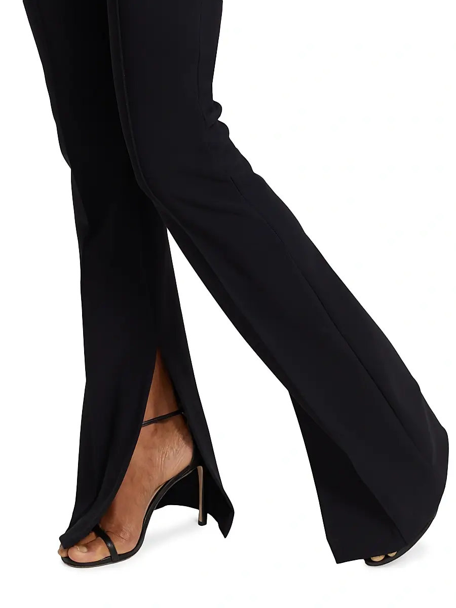 Adam Lippes Women's Eva Bonded Neoprene Flared Pants | Thumbnail 6 Adam Lippes Women's Eva Bonded Neoprene Flared Pants | Thumbnail 6