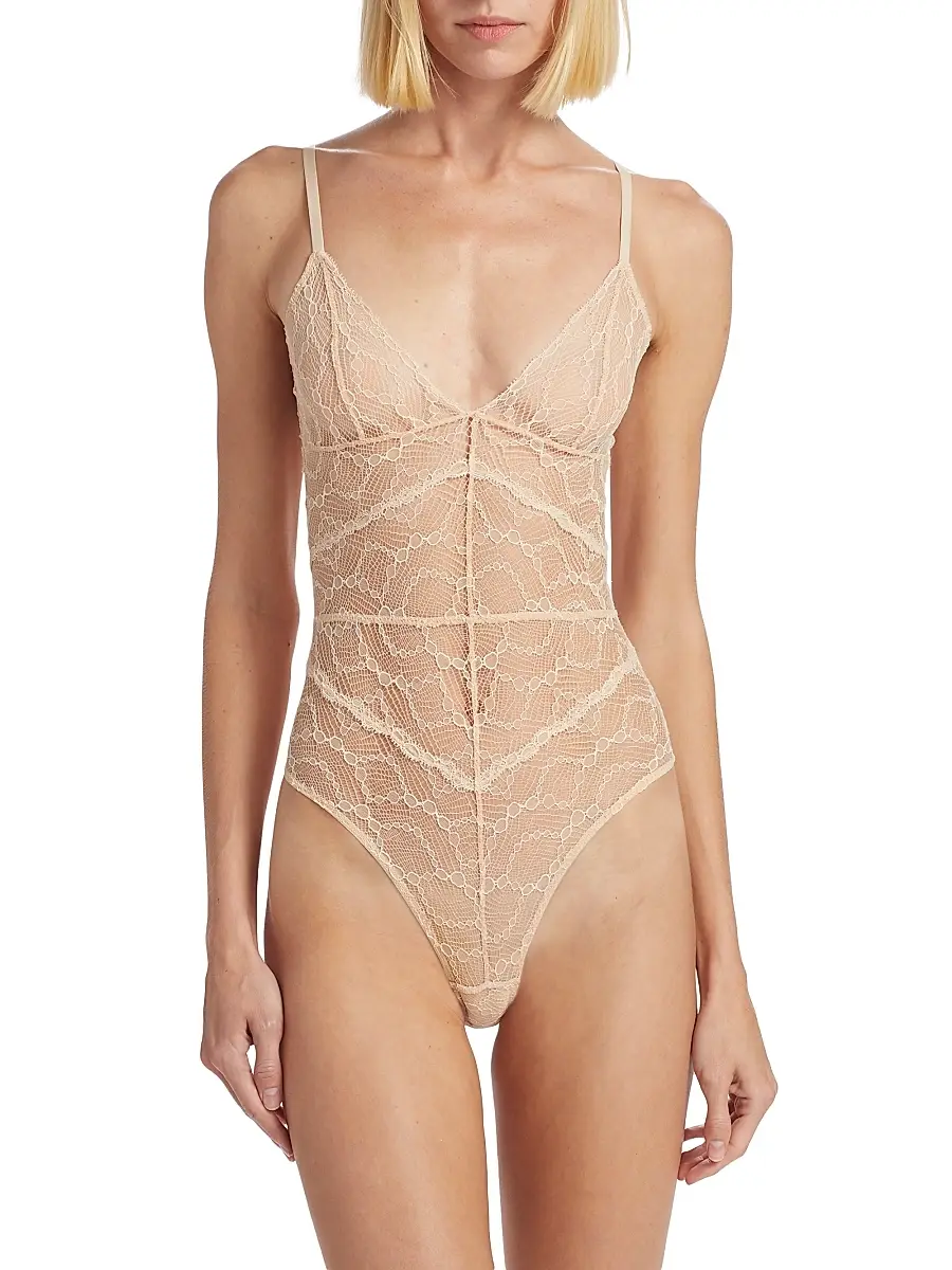 Kiki de Montparnasse Women's Mon Cheri Sheer Lace Bodysuit | Thumbnail 3