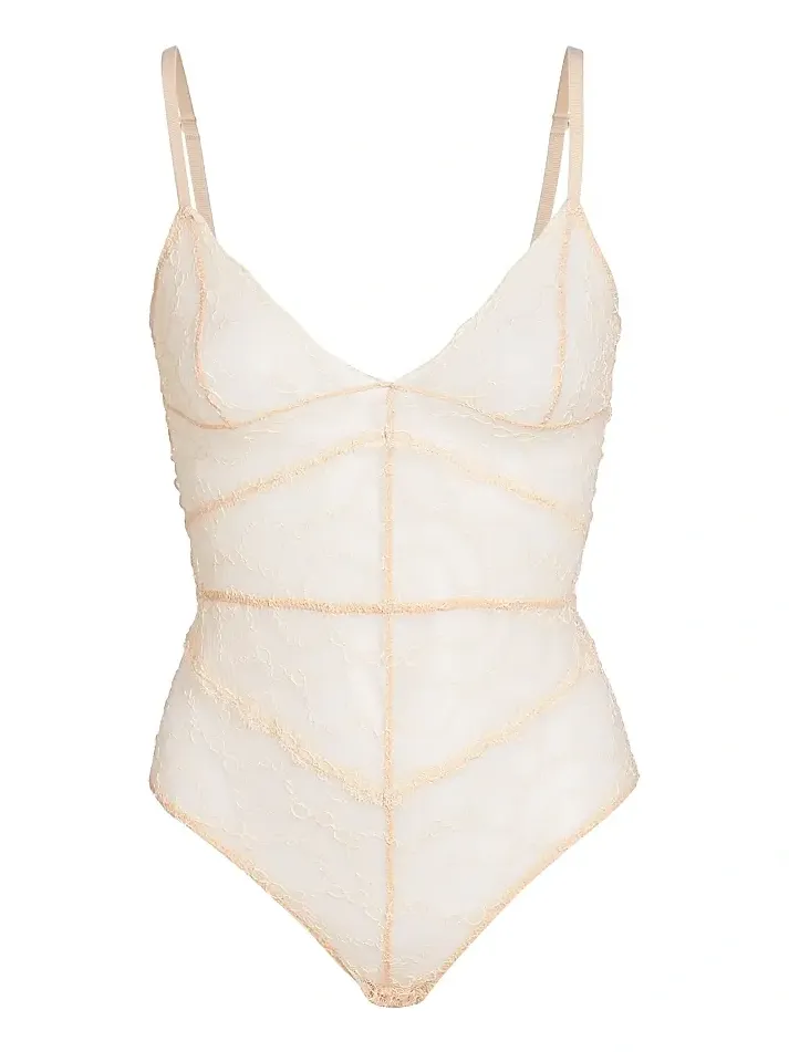 Women's Mon Cheri Sheer Lace Bodysuit