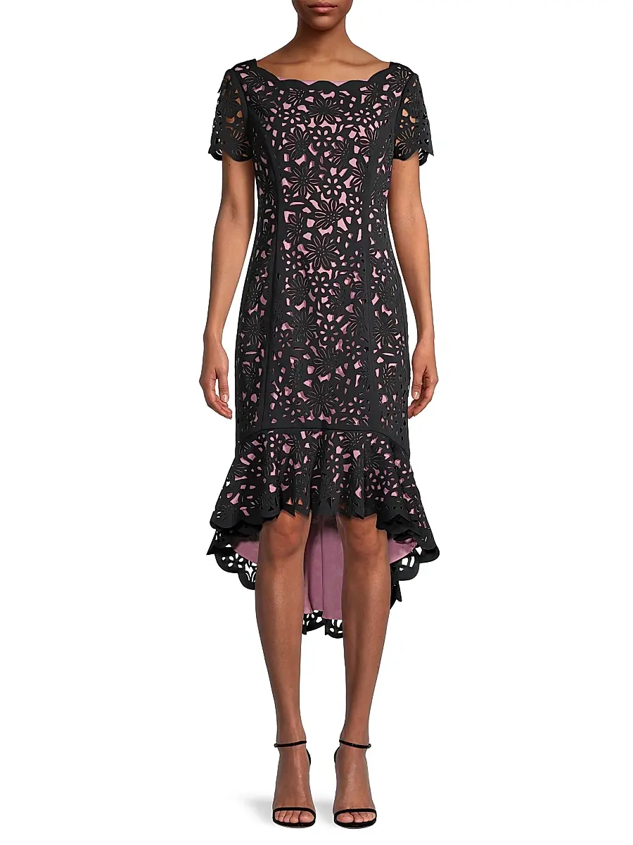 Shani Women's High-Low Crepe Dress | Thumbnail 3 Shani Women's High-Low Crepe Dress | Thumbnail 3