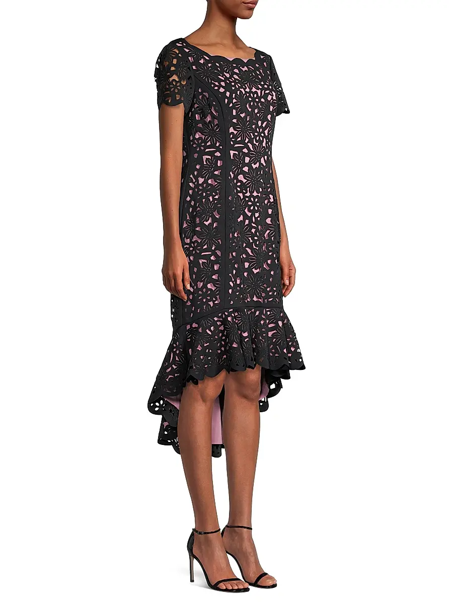 Shani Women's High-Low Crepe Dress | Thumbnail 4 Shani Women's High-Low Crepe Dress | Thumbnail 4