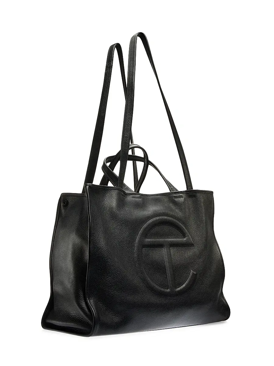 TELFAR Men's Large Pebbled Leather Carry Bag | Thumbnail 4 TELFAR Men's Large Pebbled Leather Carry Bag | Thumbnail 4