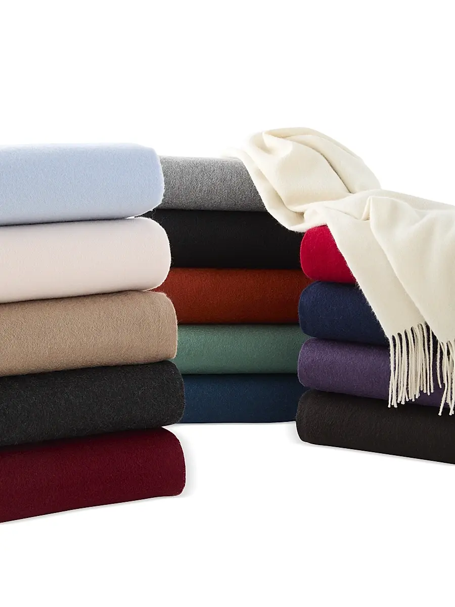 Sofia Cashmere Fringed Cashmere Throw Blanket | Thumbnail 8 Sofia Cashmere Fringed Cashmere Throw Blanket | Thumbnail 8