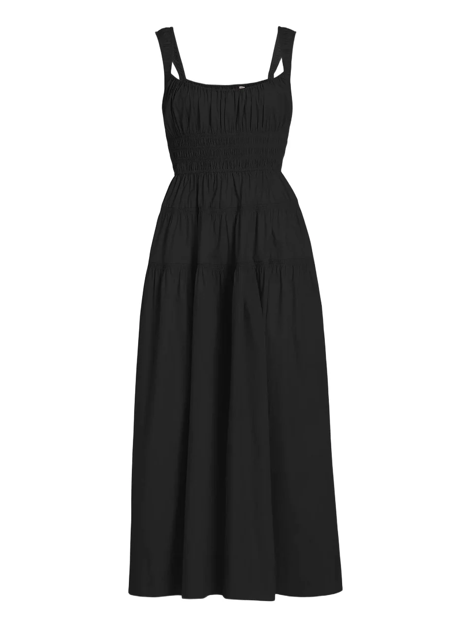Women's Clover Cotton Fit & Flare Midi-Dress - Black