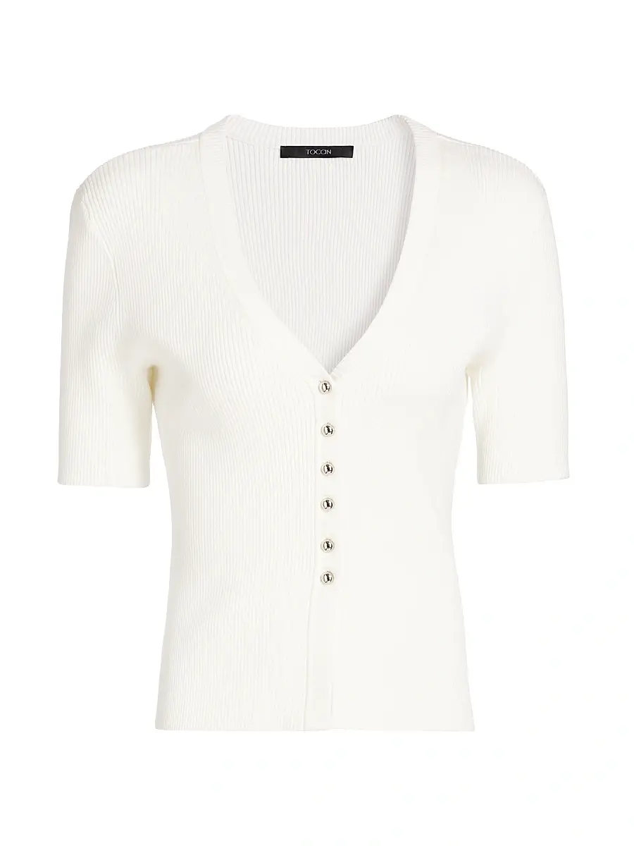 Toccin Women's Charity Rib-Knit Cardigan