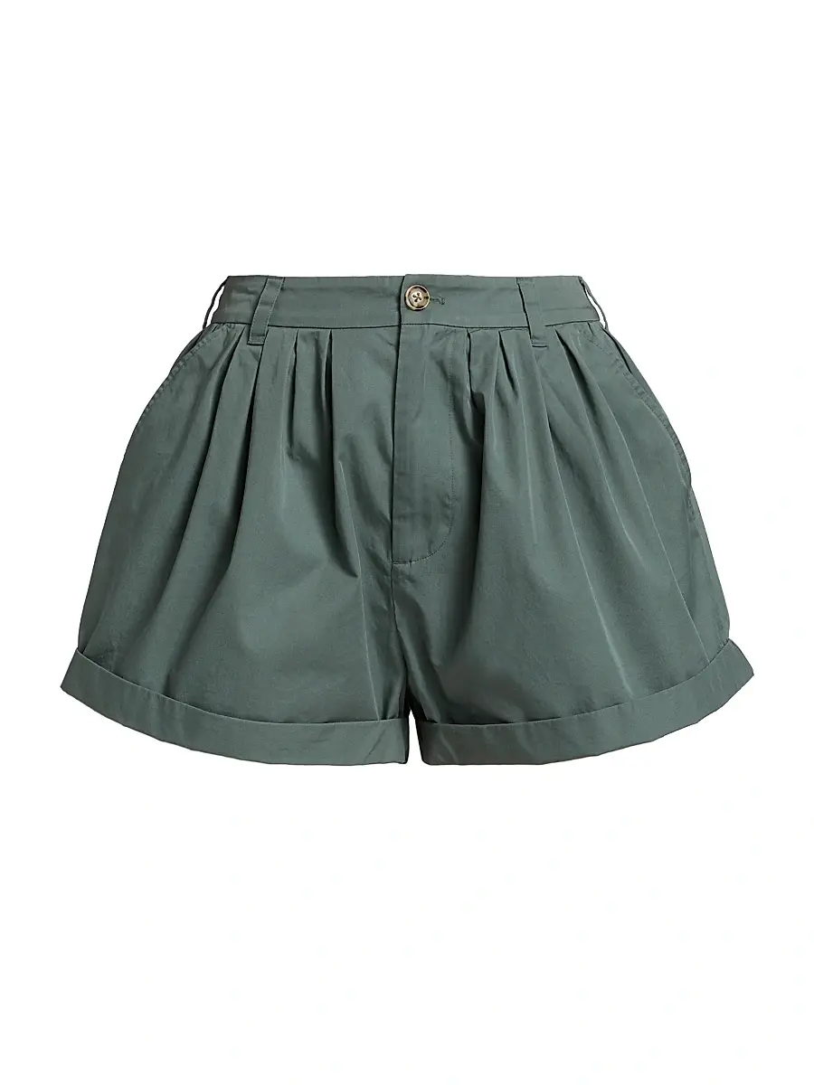 DÔEN Women's Paige Bubble Shorts - Lagoon | Image 1 DÔEN Women's Paige Bubble Shorts - Lagoon | Image 1