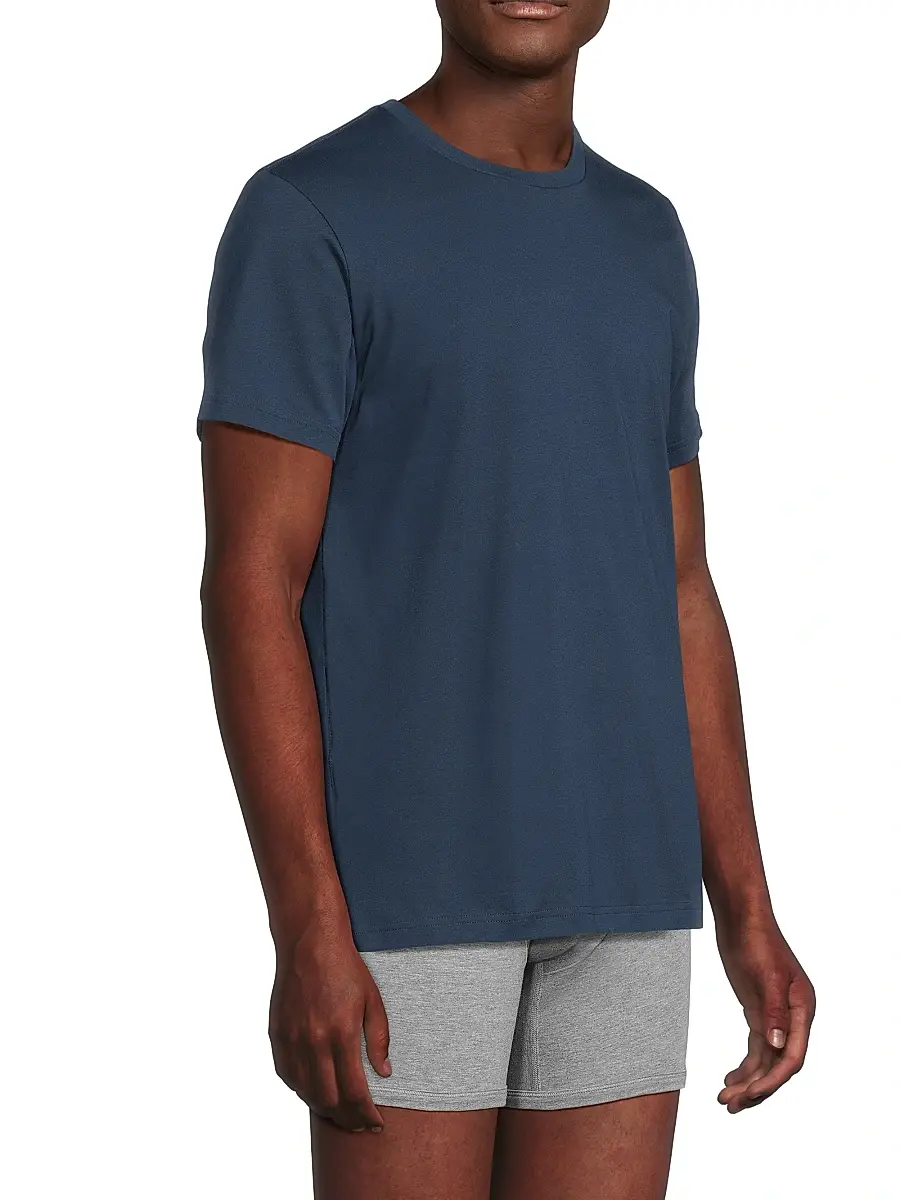 Mack Weldon Men's 3-Pack Cotton Crewneck T-Shirt | Thumbnail 4 Mack Weldon Men's 3-Pack Cotton Crewneck T-Shirt | Thumbnail 4