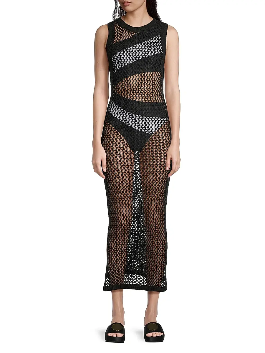 BEACH RIOT Women's Holly Net Cover-Up Midi-Dress | Thumbnail 2 BEACH RIOT Women's Holly Net Cover-Up Midi-Dress | Thumbnail 2